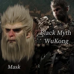 Collection Level Mask Realistic Black Myth Wukong Latex Mask Luxury Animal Monkey King Mask Cute Animal Role-playing Costume