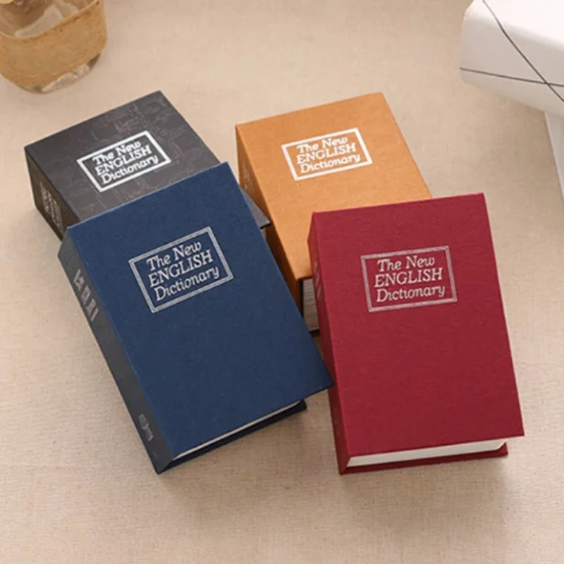 Mini Dictionary Hollow Book Safe Diversion Secret Stash Booksafe Lock & Key Piggy Bank Home Hide Jewelry