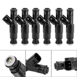 6Pcs Fuel Injectors 0280155784 4-Hole For Jeep Cherokee Wrangler 4.0L 1999 2000 2001 2002 2003 2004