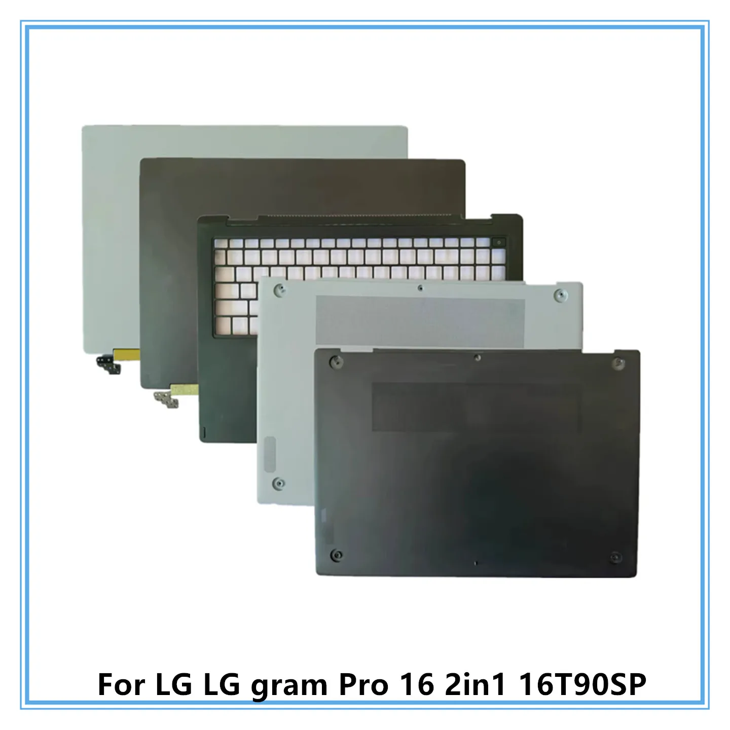 

Used Parts of 90%New For LG Gram Pro 16 2in1 16T90SP Laptop LCD Top Lid Back Cover/Palmrest Keyboard Frame/Bottom Cover Case