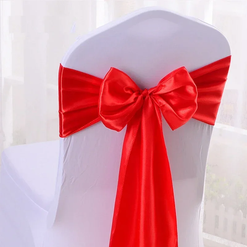 Satin Chair Sash Band Wedding 15x270cm Quality Bow Tie Birthday Party Hotel Show Decoration Wholesale Shiny Nice Look Design