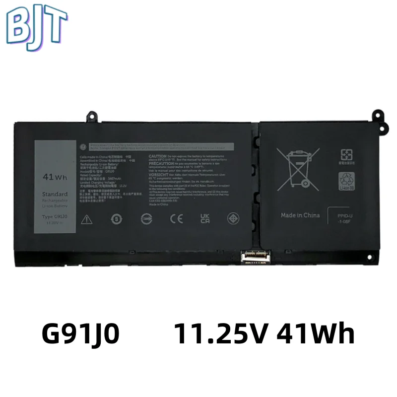 

New 11.25V 41Wh G91J0 Laptop Battery for Dell Latitude 3320 3420 3520 Inspiron 15 3515 3511 3520 5310 5410 5415 5418 V6W33