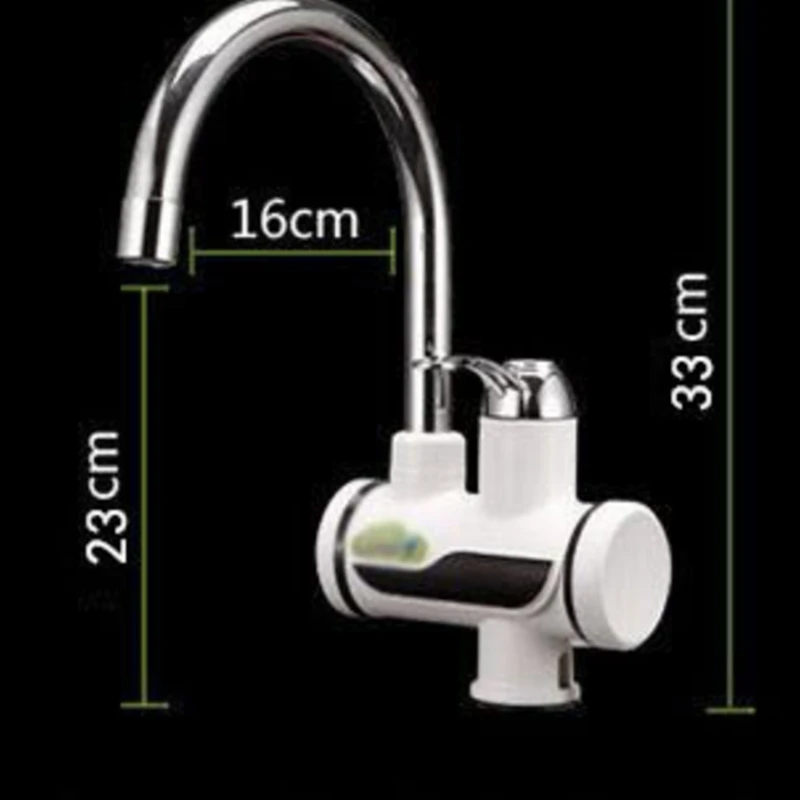1 Piece Electric Kitchen Hot Water Faucet Heater Tap Cold Heating Faucet Tankless Water Heater EU Plug