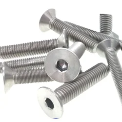 M2 M2.5 M3 M4 M5 M6 M8 M10 x 3 4 5 6 8 10 12 15 20 25-55mm TA2 GR2 Titanium Flat Countersunk Head Hex Allen Screw Bolts