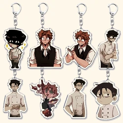 Popular Game Dead Plate Keychains for Accessories Bag Vincent Charbonneau Rody Lamoree Keyrings Jewelry Fans Friends Gamer Gifts