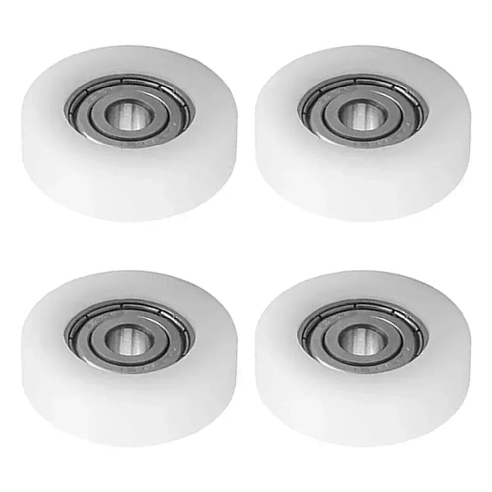 

4Pcs/Lot U-Shape Groove Bearing Pulley 30x9x6mm Nylon Plastic Wheel For Track Sliding, Glass Door, Window, Transmission Parts