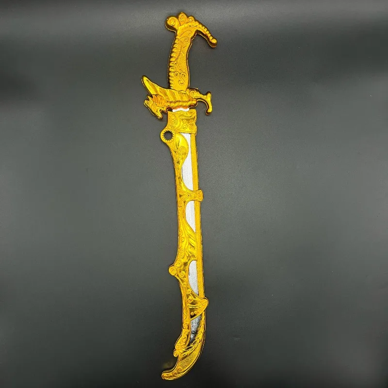 58.5 m/23.03in Kunststoffen Met Schede Speelgoed Zwaard Westerse Gebogen Mes Cosplay Model Props Wapens Collectible Display Feestartikelen
