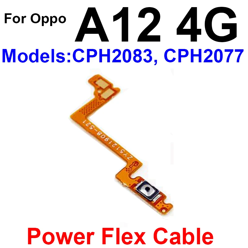 Power Volume Flex Cable For OPPO A7 A1K A12 A15 A15S A16 A16S A17 A17K On OFF Power Volume Button Switch Control Key Flex Ribbon