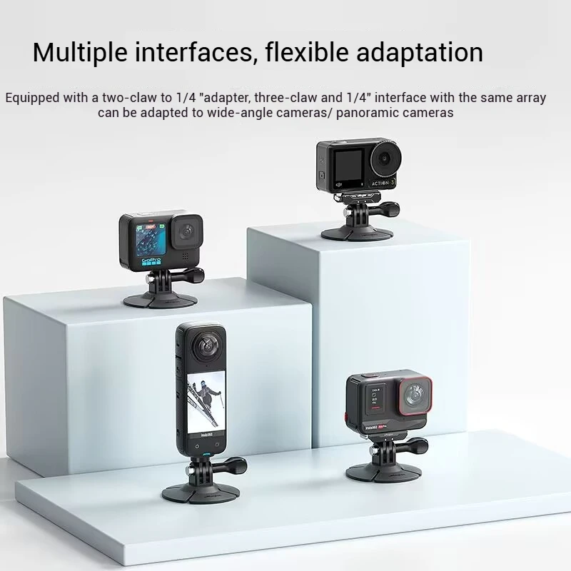 aMagisn Action Camera Flexible Adaptive Fixed Base for Insta360 X5 X4 X3 GO 3 Gopro Hero 13 12 DJI Osmo Action 5 PRO 4 3 2