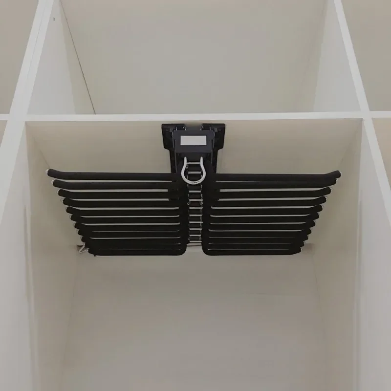 

Pants rack telescopic wardrobe household telescopic pants rack pull built-in drawer top pants rack slide