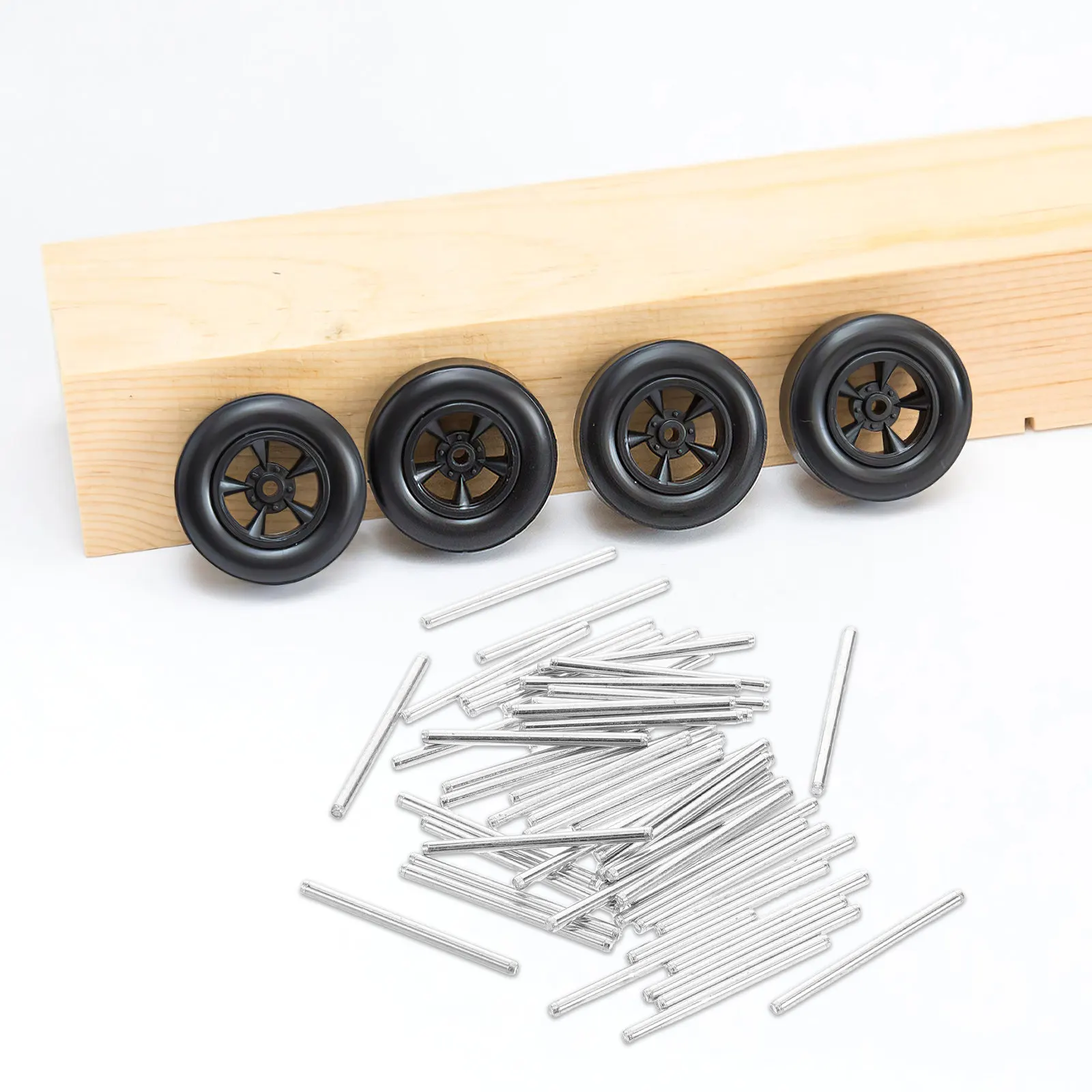 50Pcs Metal Axles Stem Car 2x30mm Iron Shafts Halloween Christmas Home Education Classroom Education Engineering Student