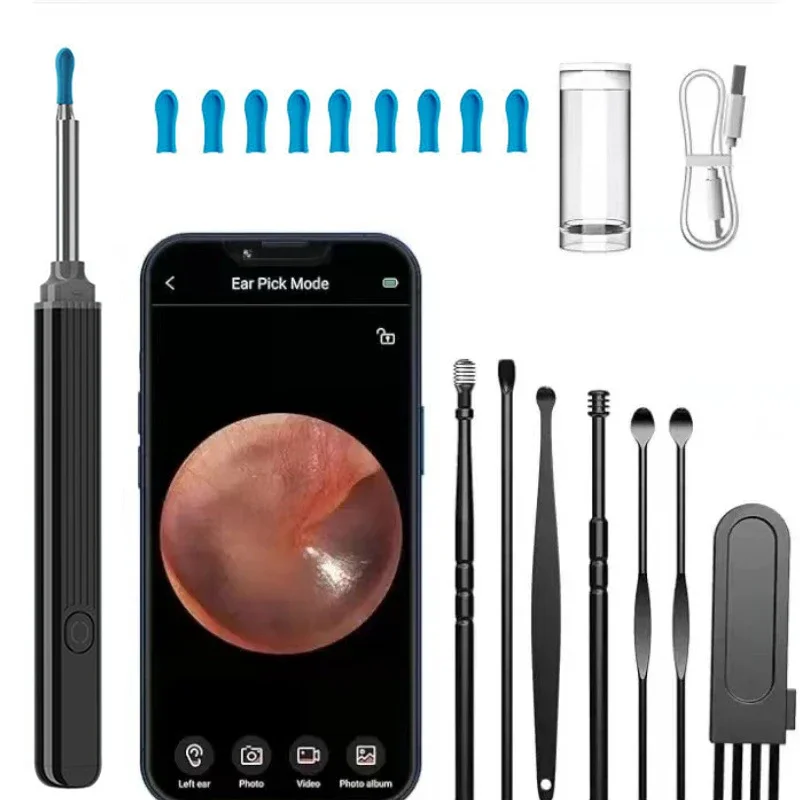 

Visual Ear Cleaner With Camera LED Lights 4.0mm Lens Ear Wax Removal Tool Take Video HD Earpick Gifts