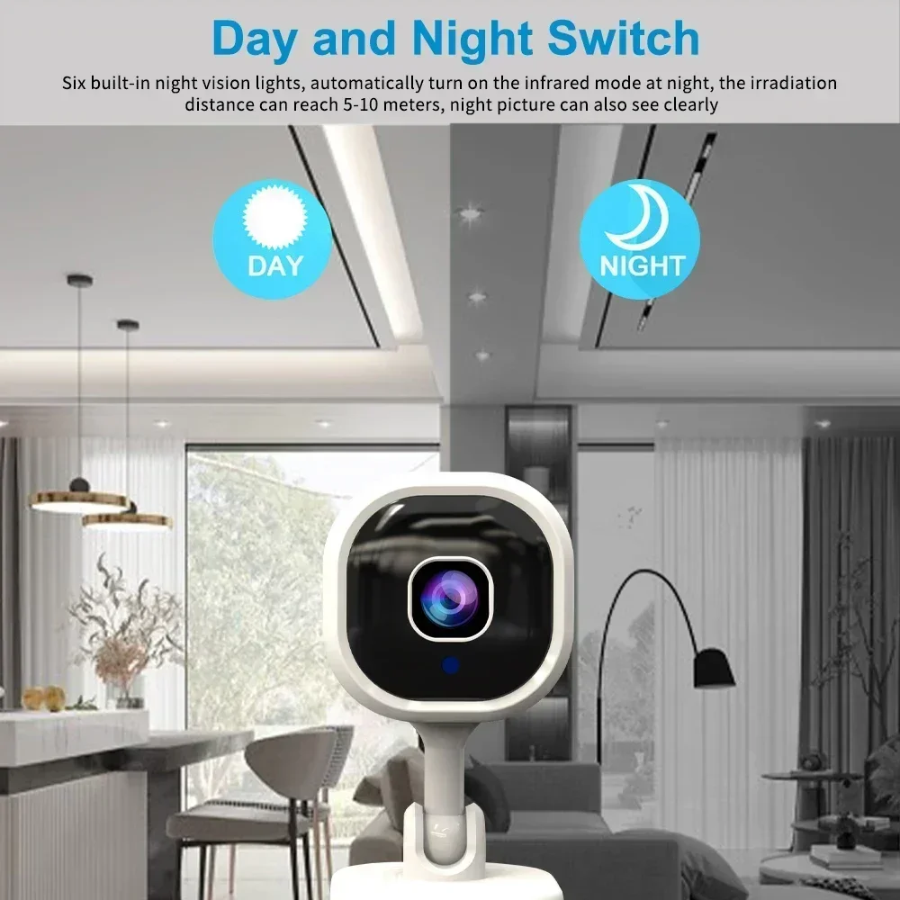 

For Home Outdoor Security Smart Security Camera 1080P Wireless Cameras Motion Detection Night Vision Two-way Audio