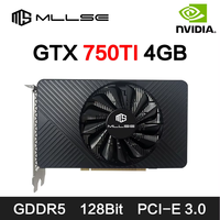 MLLSE Placa De Video NVIDIA GTX 750TI 4GB GDDR5 128-bit PCIe 3.0 x16 Desktop Computer Gaming GPU New Card Brasil