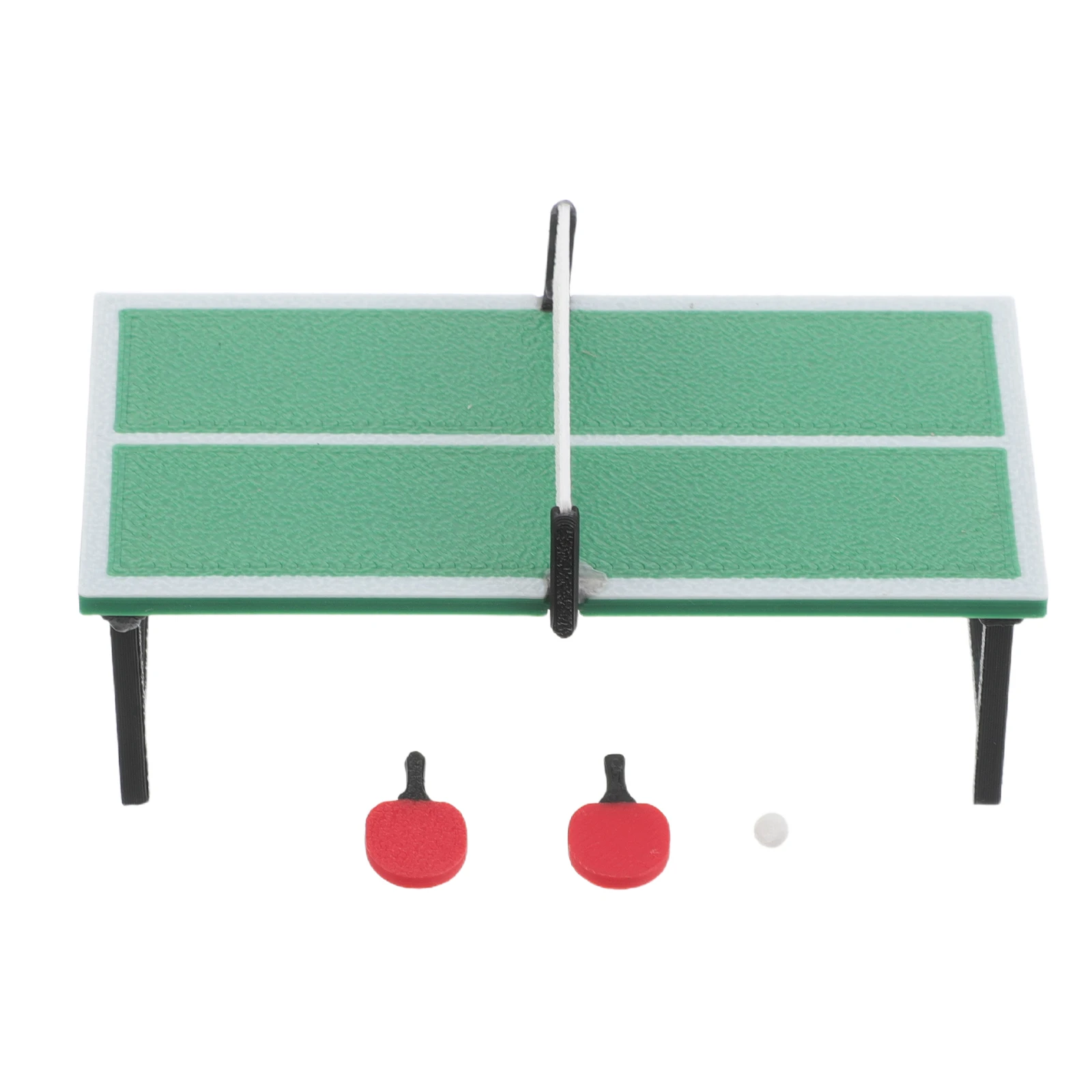 

1 set 1 Set Mini Tennis Table Set Miniature Pong Paddle Bat For Dollhouse Sports Equipment Diy Decor Play House Table Scene