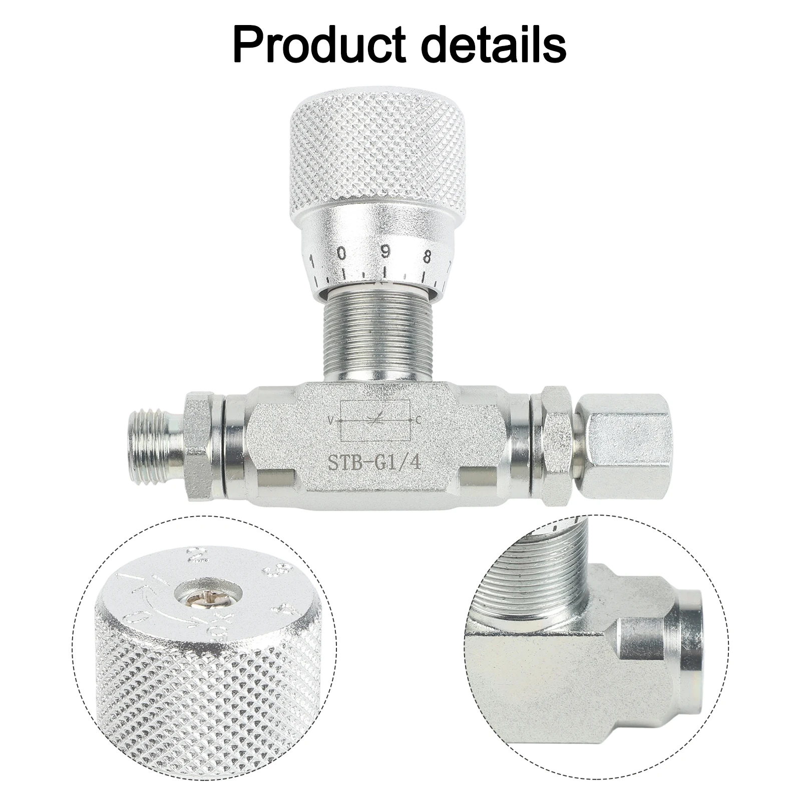 

High Pressure Hydraulic Valve Hydraulic Control Valve 08L Connector Throttle Valve 1 4-inch NPT Female Max Pressure 5800 PSI
