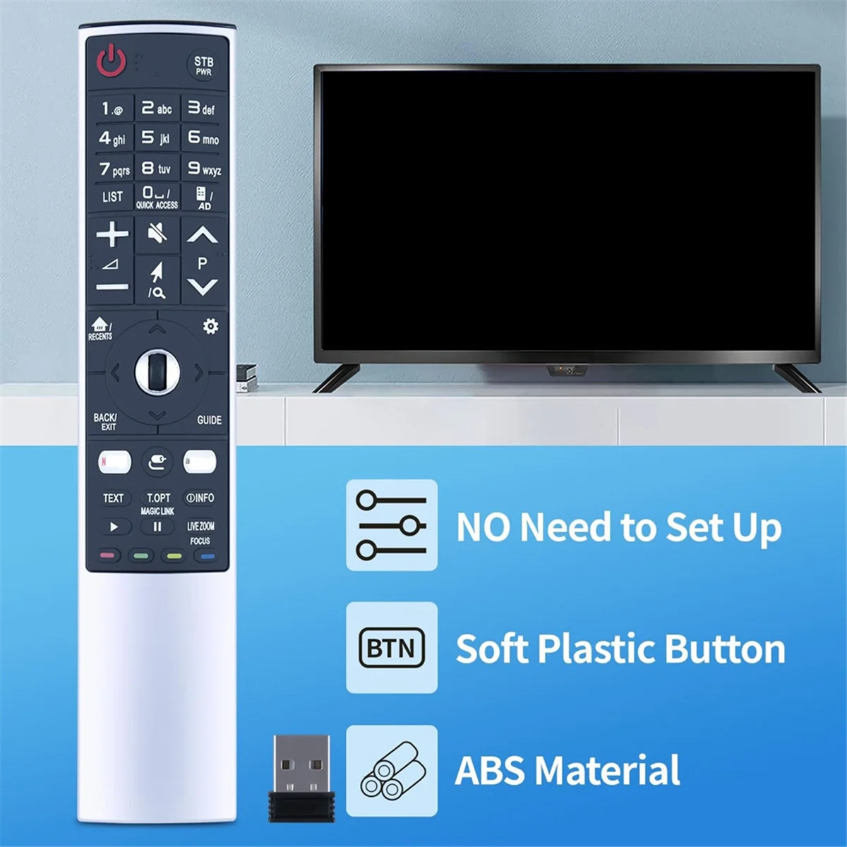 OIIRGO-LG スマート TV マジック リモート AKB 用リモコン 75455602   AKB 75455601   an-MR700 an-MR650 an-MR600