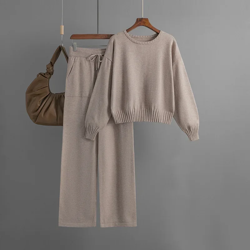 

Two piece fashionable short sleeved set for women, autumn/winter 2025 new item