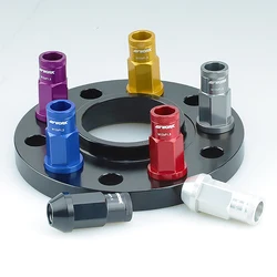 7075-T6 Aluminum Anti-Theft Exterior Trim Parts Jdm Accessories WORK Car Wheel Racing Lug Nuts M12*1.5/1.25 20Pcs Wheel Caps