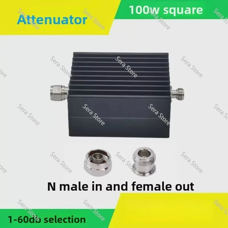 Attenuator RF Signal Coaxial Power 50W Attenuator N Type Fixed 50db 40db 30db 20db 10db Attenuator