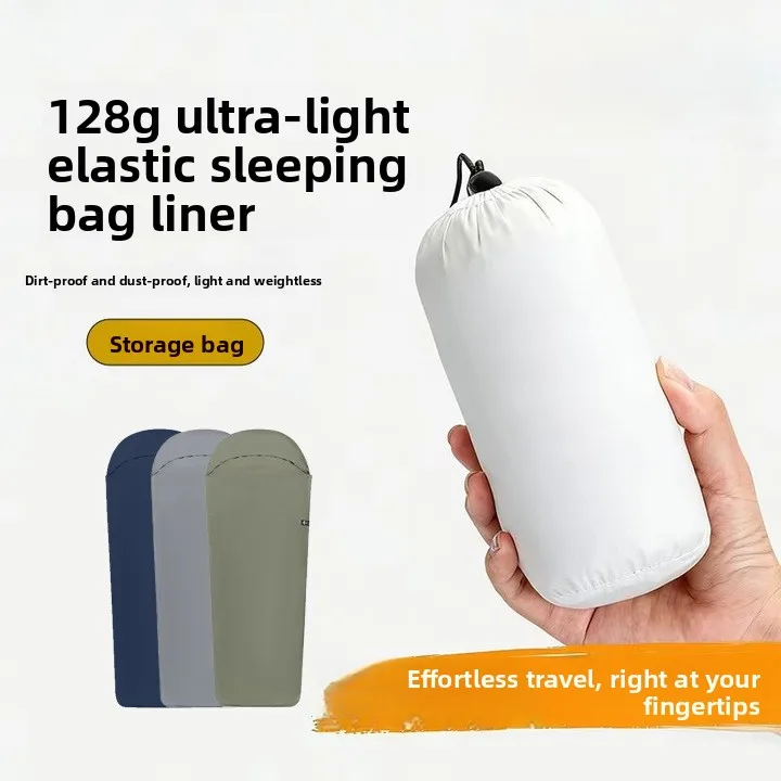 Thin Antibacterial Sleeping Bag Liner Travel Outdoor Camping Hotel Portable Storage Dirty Sleeping Bag Liner Lightweight