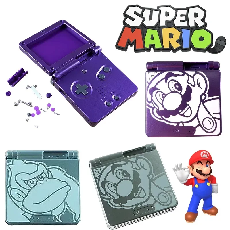 Ограниченная версия корпуса Super Mario для GBA SP игровой консоли, защитный чехол для самостоятельной сборки, аксессуары для Cameboy, оболочка в подарок