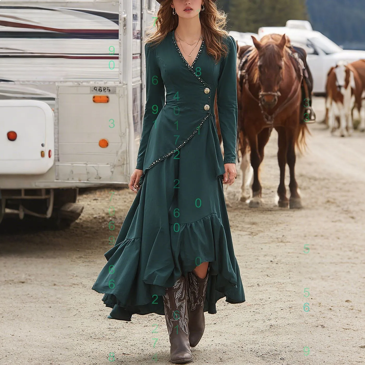 

Cross V Neck Long Sleeve Dress Spring Summer Elegant Casual Dresses Jumpsuit Playsuit Matching Set