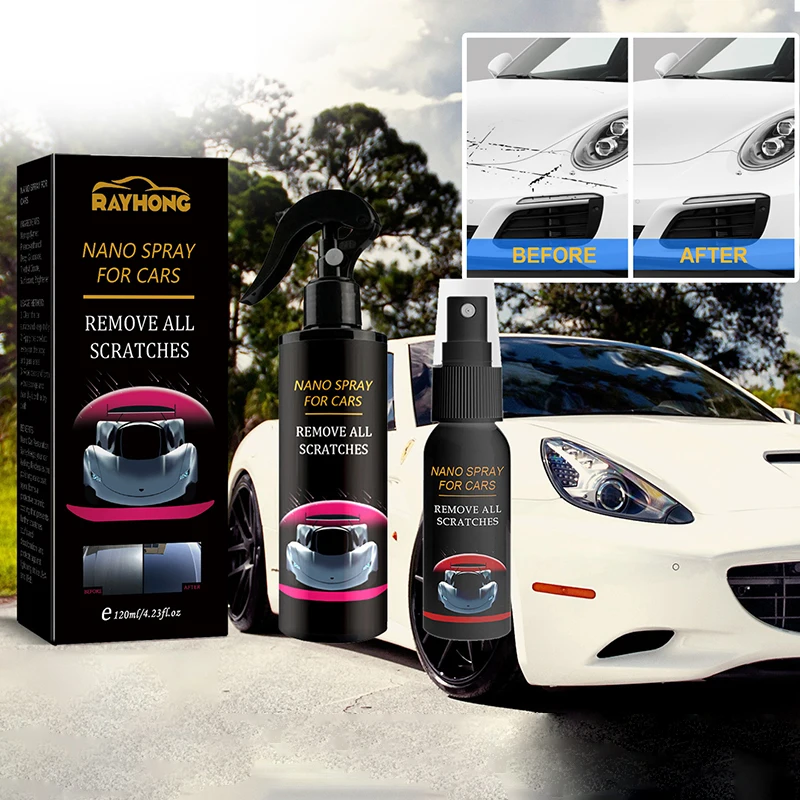 30mL/120mL Nano Auto Scratch Removal Spray Repair Polish Ceramic Coating Water Displacing Polishing Wax Car Accessories