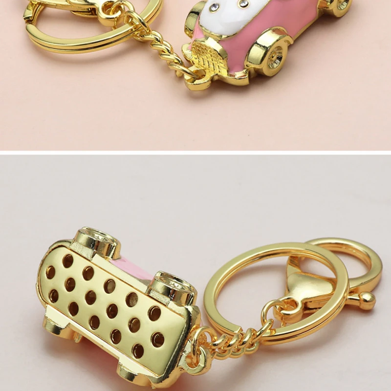 Creative Solid Metal Car Pendant Keychain 4S Store Promotional Gift for Men Car Keychain Souvenirs Business gifts