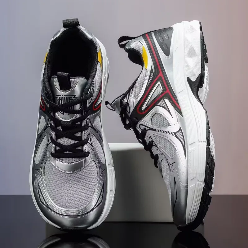 Popular Wide Toe and Wide Last Men's Sports Shoes Thick Soled Height Increasing Men's Walking Shoe Breathable Walking Shoes