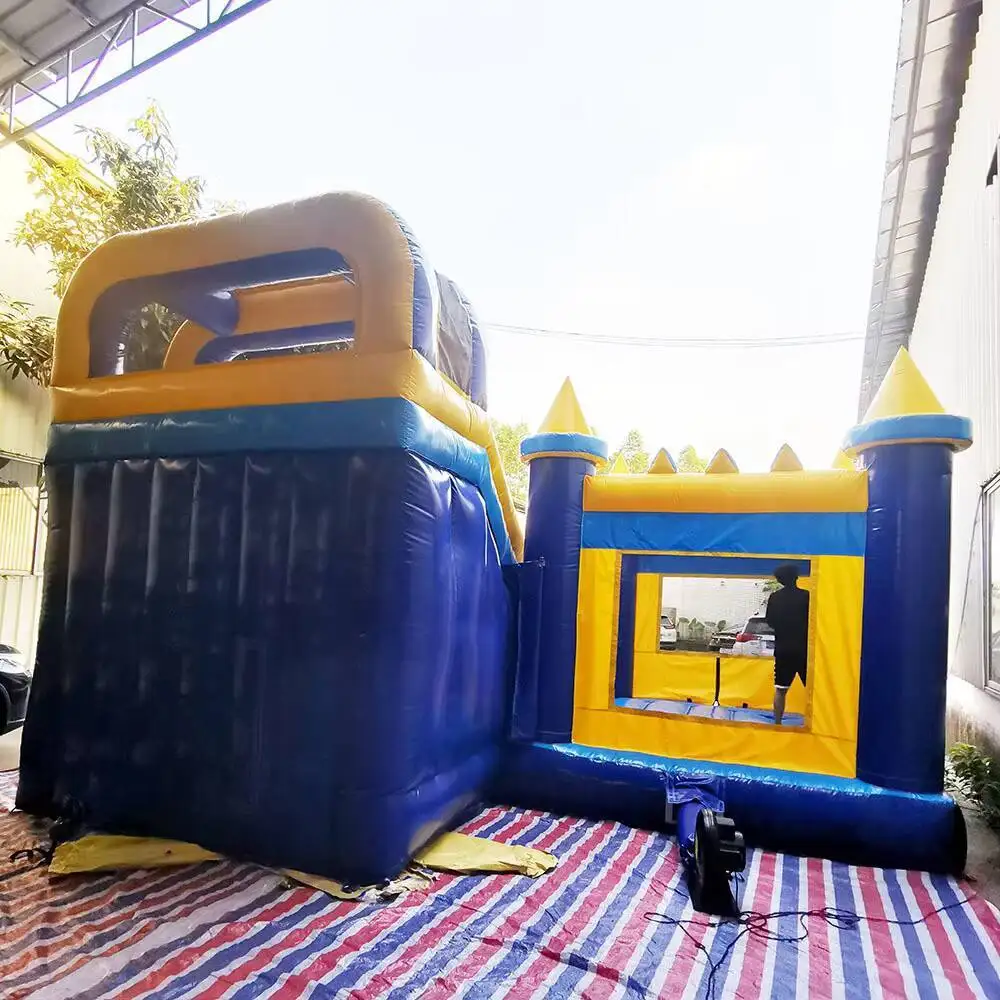 Nadmuchiwany zamek do skakania dla dzieci i dorosłych klasy komercyjnej zjeżdżalnią