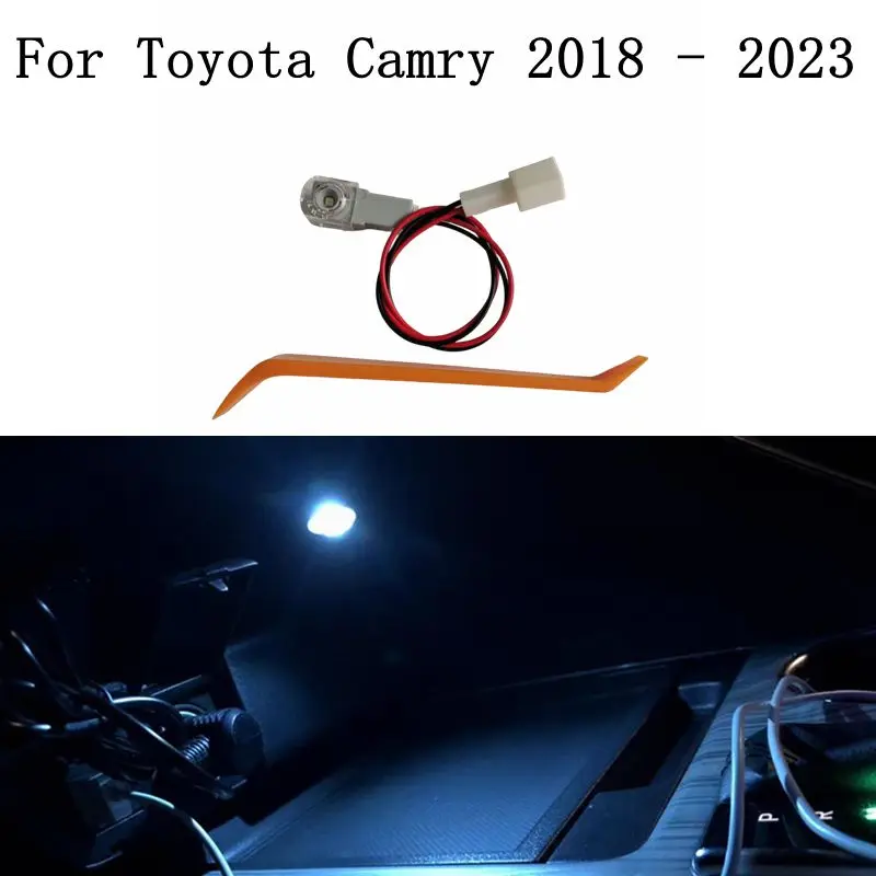 

Central Control Storage Atmosphere Light LED Car Interior Water Cup Storage Box Light For Toyota Camry 2018 2019 2020 2021 2022