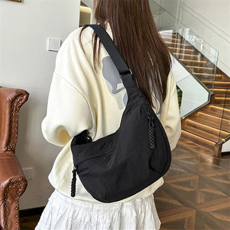 Lässige Umhängetaschen für Damen, leichte Schultertaschen, große Handtasche, Reisetasche, Damen-Geldbörsen – Detail 3