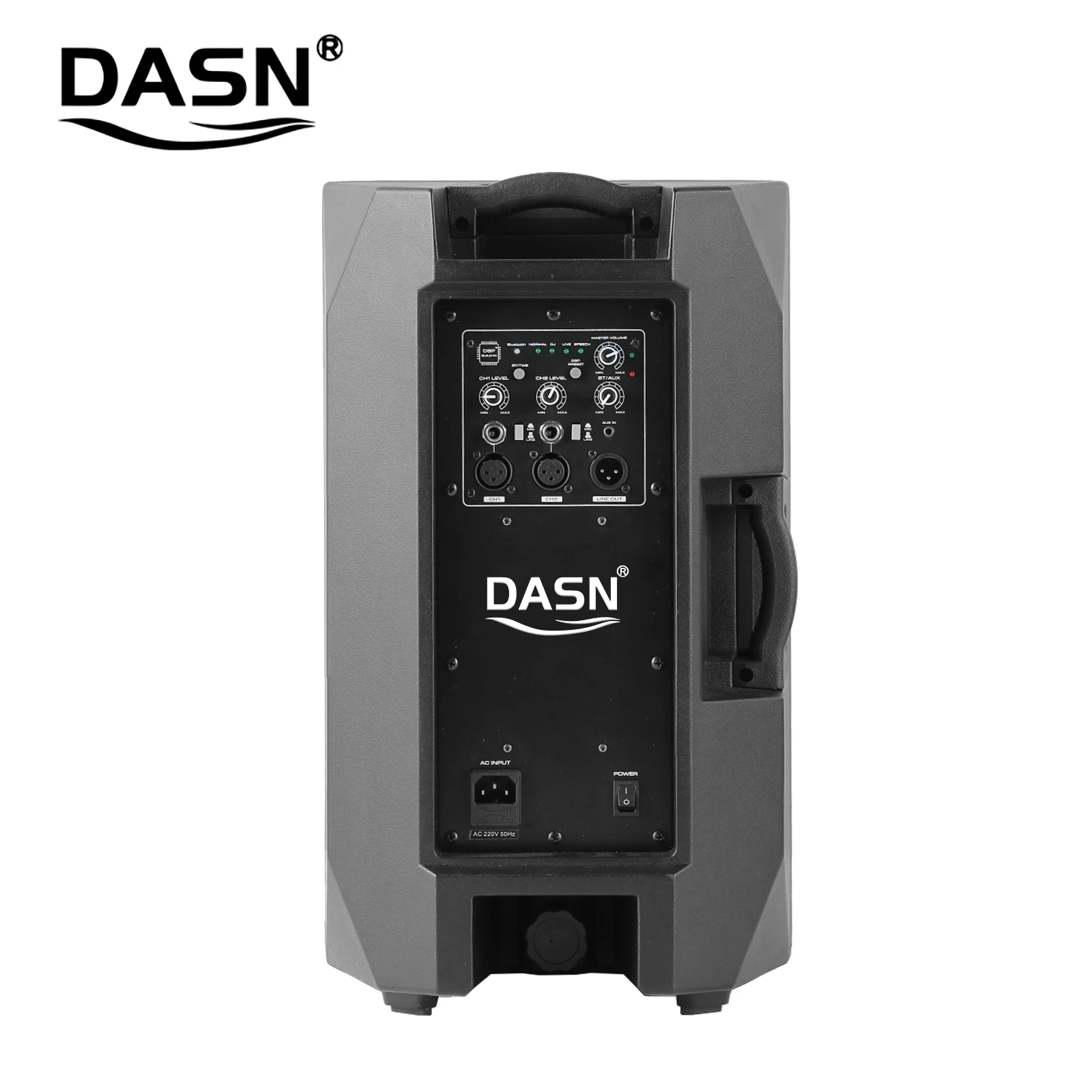 DASN SCA8DF 8 Inch 200W RMS DSP Outdoor DJ Stage Home Theatre Active Plastic Full Frequency Speaker Audio System Sound