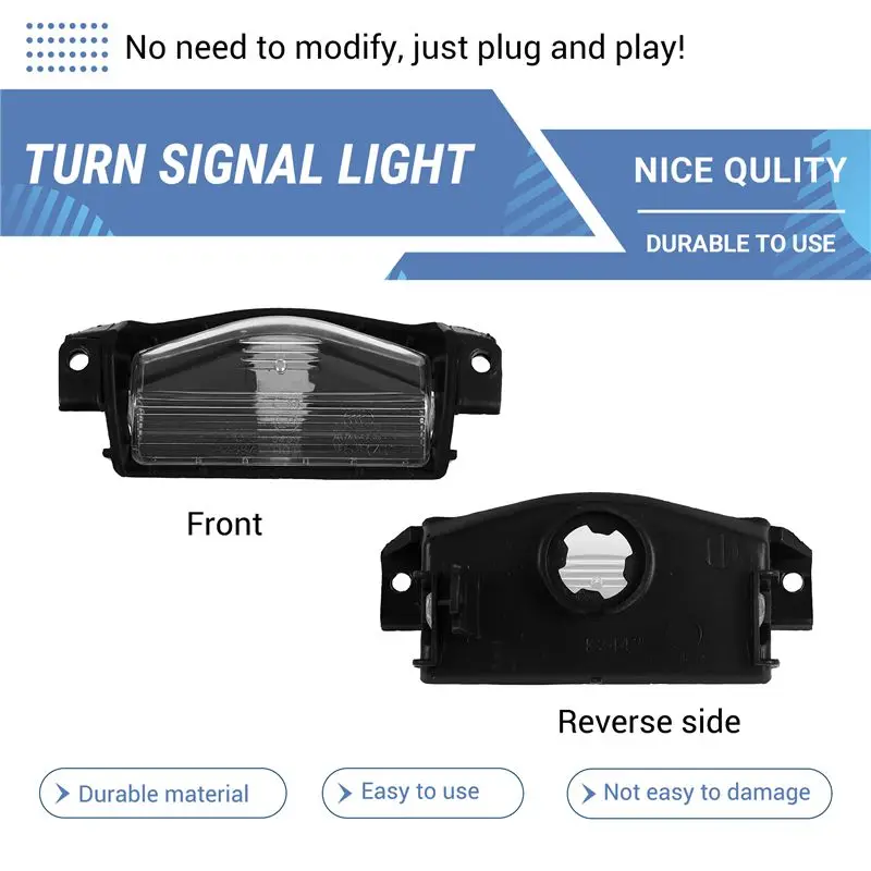 Customer Favorite 2 Pcs Car License Plate Lamp Light Shell Cover For Mazda 2 3 M2 M3 2011-2013 BP4K-51-274 BBM4-51-274 BS1E-51-2