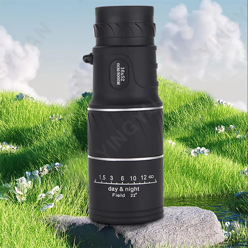 16X52 Monocular Telescope 1000M HD Optical Lens Handheld Optical Lens Zoom Monocular Telescope