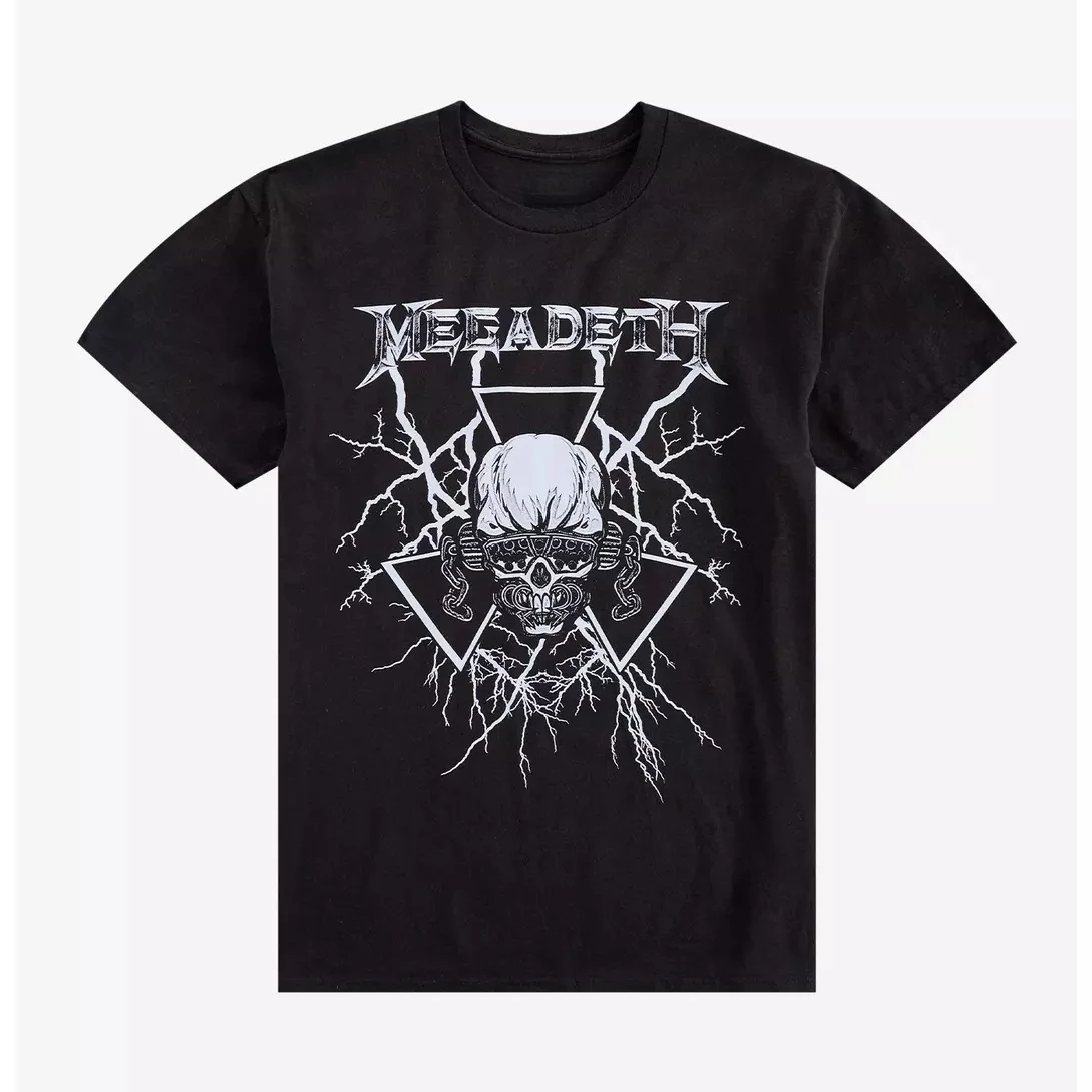 Megadeth Youthanasia Grim Reaper Band T-Shirt Cotton Graphic Tee Men Women Summer Streetwear