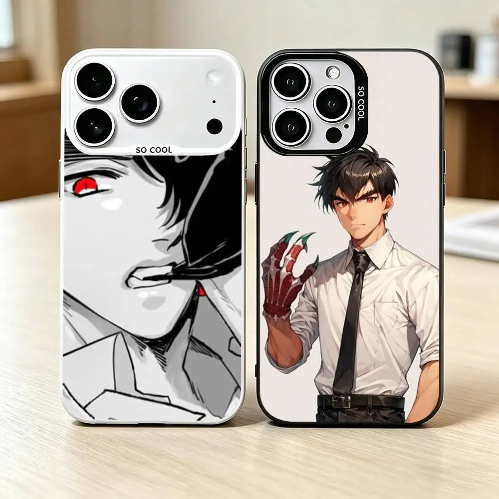 Чехол для телефона Exorcist N-Nueno Meisuke для iPhone 17, 16, 15, 14, 13, 12, 11 Plus, Pro Max, XS, цветной, серебристо-черный