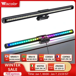 Wiscolor Lampada da tavolo a LED Barra luminosa per monitor  Eye-Care Stepless Dimming illuminazione lampada da tavolo Computer PC Monitor schermo Light Bar per lavoro / studio / gioco / ufficio a casa