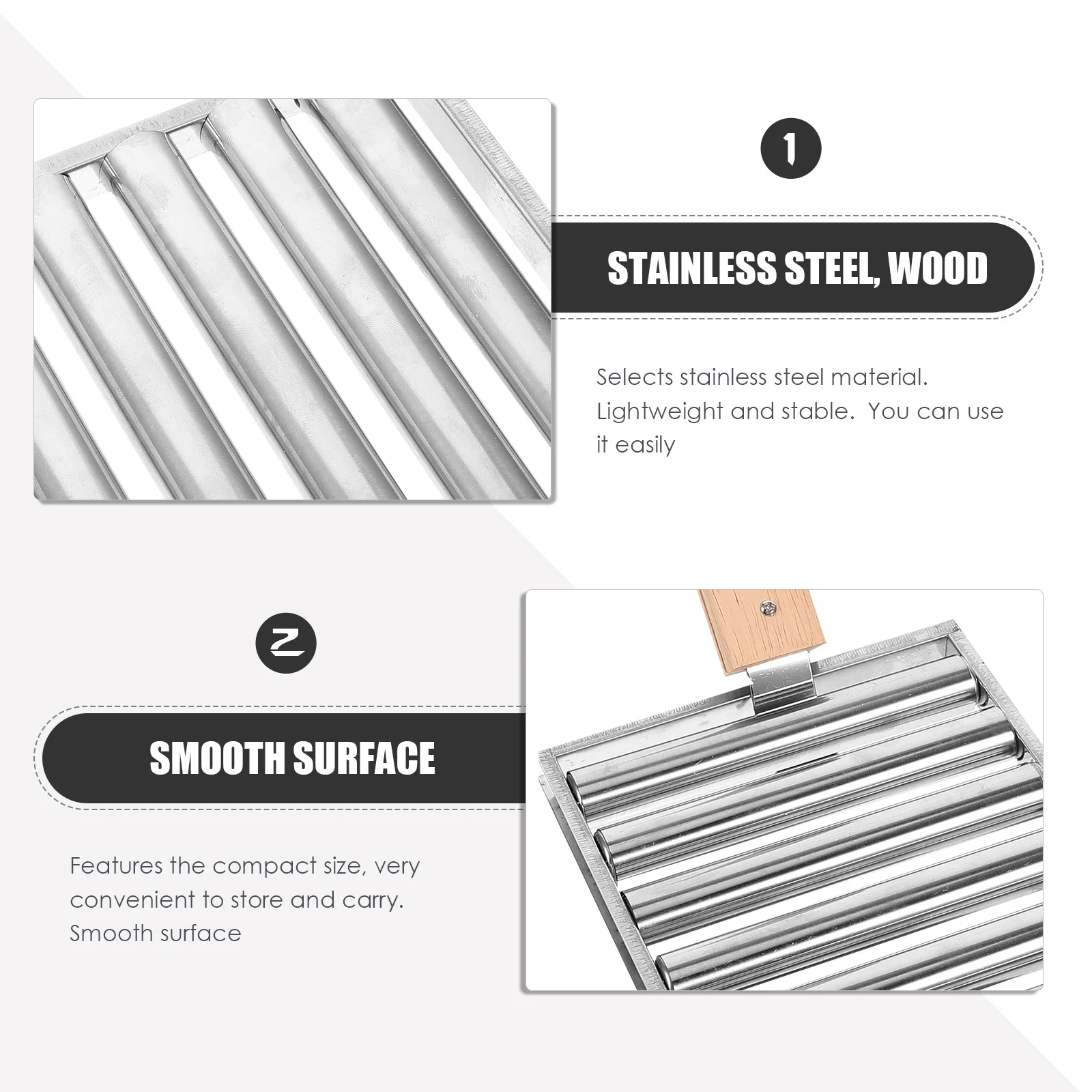 

Sausage Roller Bbq Rack Stainless Steel Outdoor Grill Camping Picnic Firewood Burning Stand Compact Size Durable Practical