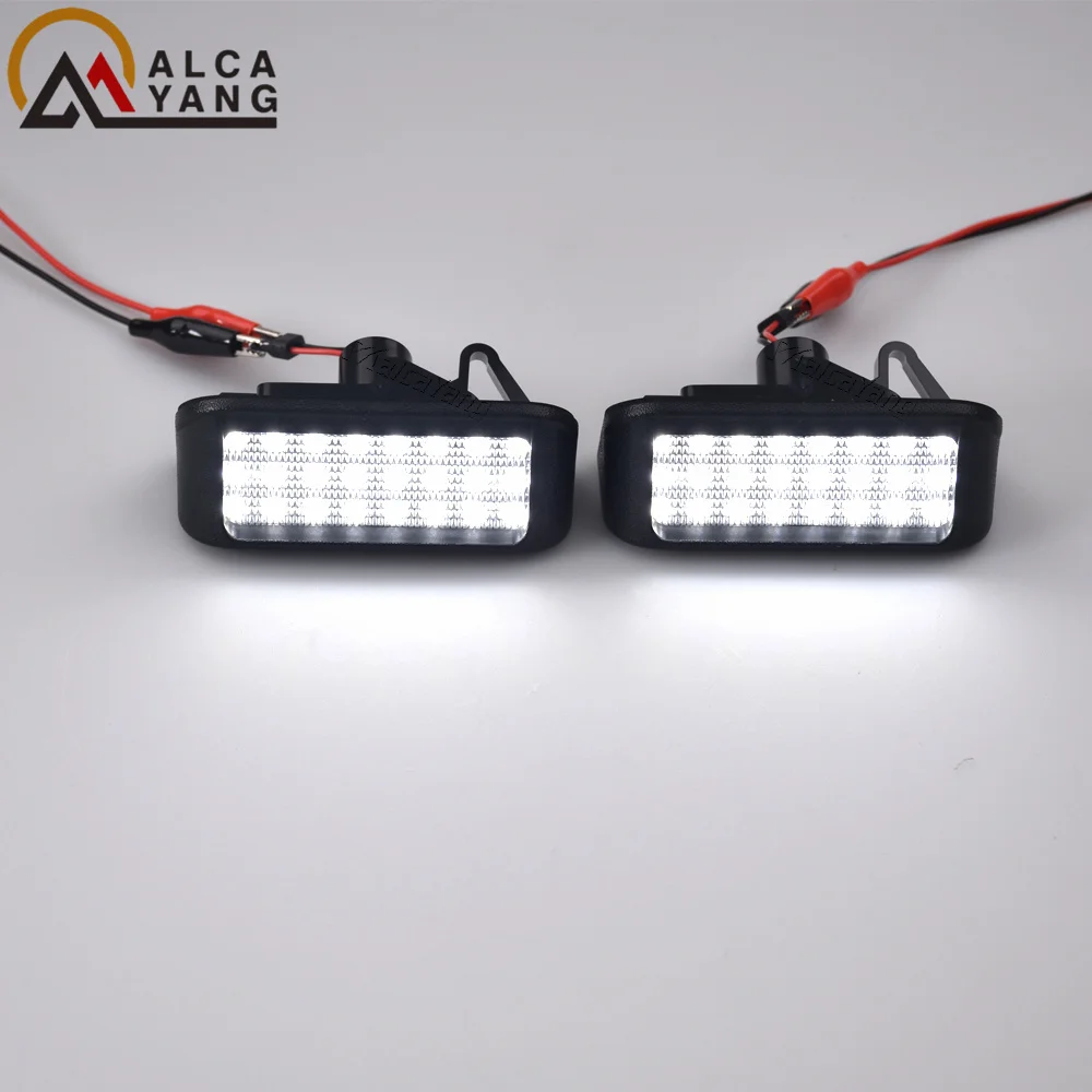 2Pcs Canbus LED Number License Plate Lights Lamps For Peugeot Expert Partner Rifter Citroen Berlingo Jumpy Fiat Scudo Toyota