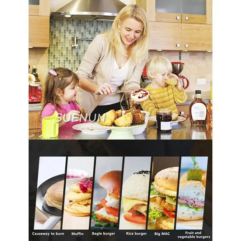 Home Breakfast  Hamburger Multifunctional Light Food Sandwich  Waffle Machine