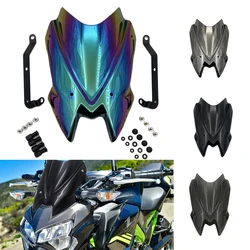 4 Colors Motorcycle Windshield For Kawasaki Z650 Z900 2020 2021 Motorbikes Windscreen Covers Screen Wind Deflector With Bracket