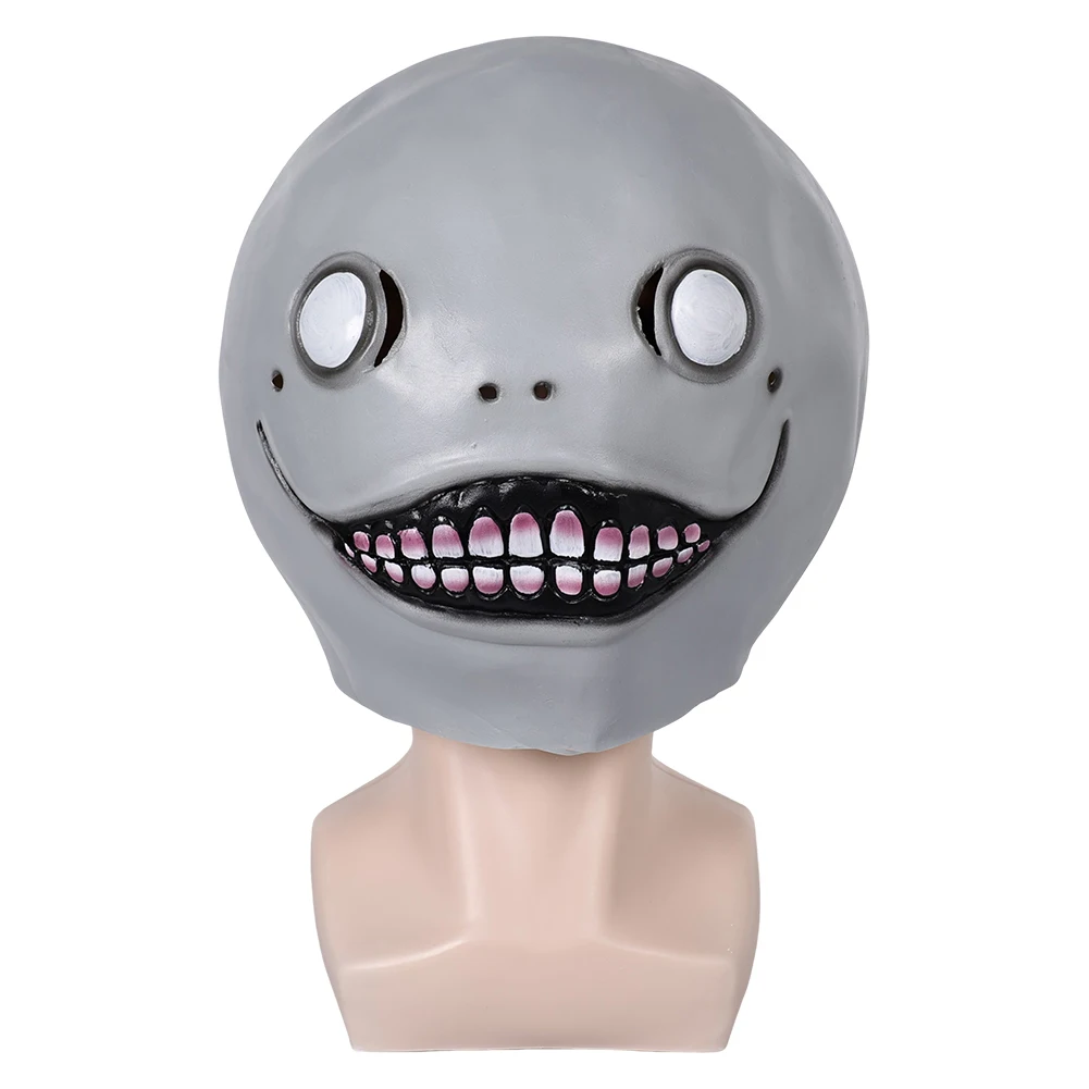 Emil casco de Cosplay para hombre, accesorios de disfraz, Anime, juego NieR Automata, casco, máscara, trajes, accesorios, trajes de fiesta de Halloween