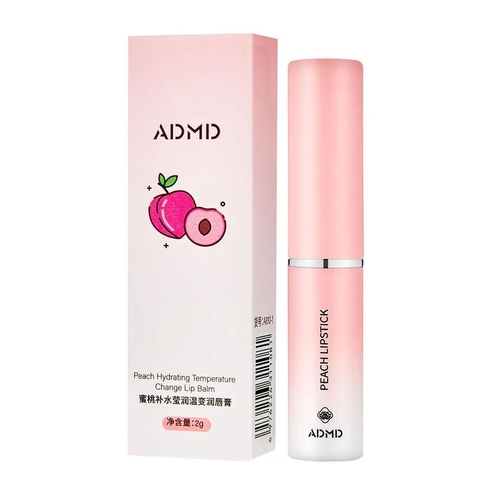 Fruit Flavor Temperature Color Changing Lip Balm Moisturizing Lip Discoloration Balm Fine Lines Base Care Fade Anti-dry C1f3