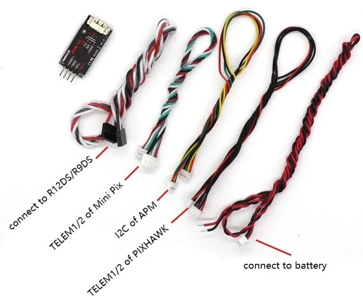 وحدة القياس عن بعد للمعلومات OSD الصغيرة في الوقت الحقيقي من Radiolink PRM-03 1S-12S لجهاز استقبال R12DS/R9DS AT10II/AT10/AT9S Pro/AT9S/AT9 #4