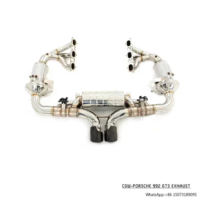 CGW New Product Exhaust Muffler Manifold Downpipe for  992 GT3 2021+