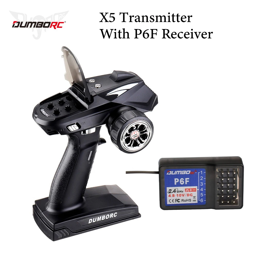 DUMBORC X6P 6CH 2.4G RC Radio Controller Transmitter with X6DC Receiver for RC Car Boat Tank Support DIY view 4