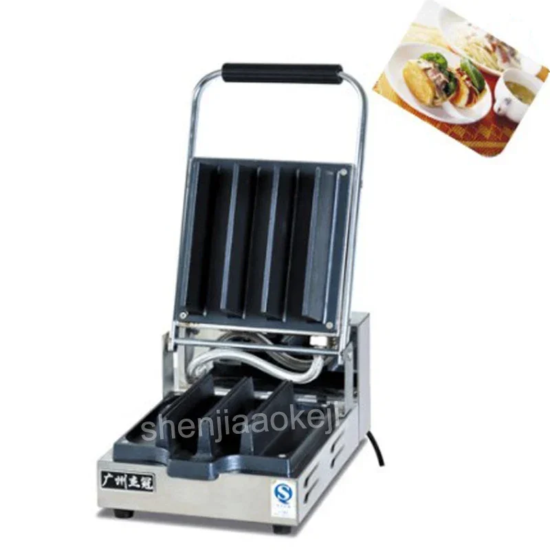220v Electric Sandwich Maker Stainless Steel Pastry Pastry Maker Western Restaurant Cake Shop Snack Machine