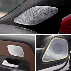 For Mercedes Benz A Class W177 2019-2022 Interior Accessories Audio Speaker Auto Door Loudspeaker Decoration Covers Stickers